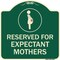 Signmission Reserved for Expectant Mothers W/ Graphic Heavy-Gauge Aluminum Sign, 18" L, 18" H, G-1818-23202 A-DES-G-1818-23202 - alternate 1